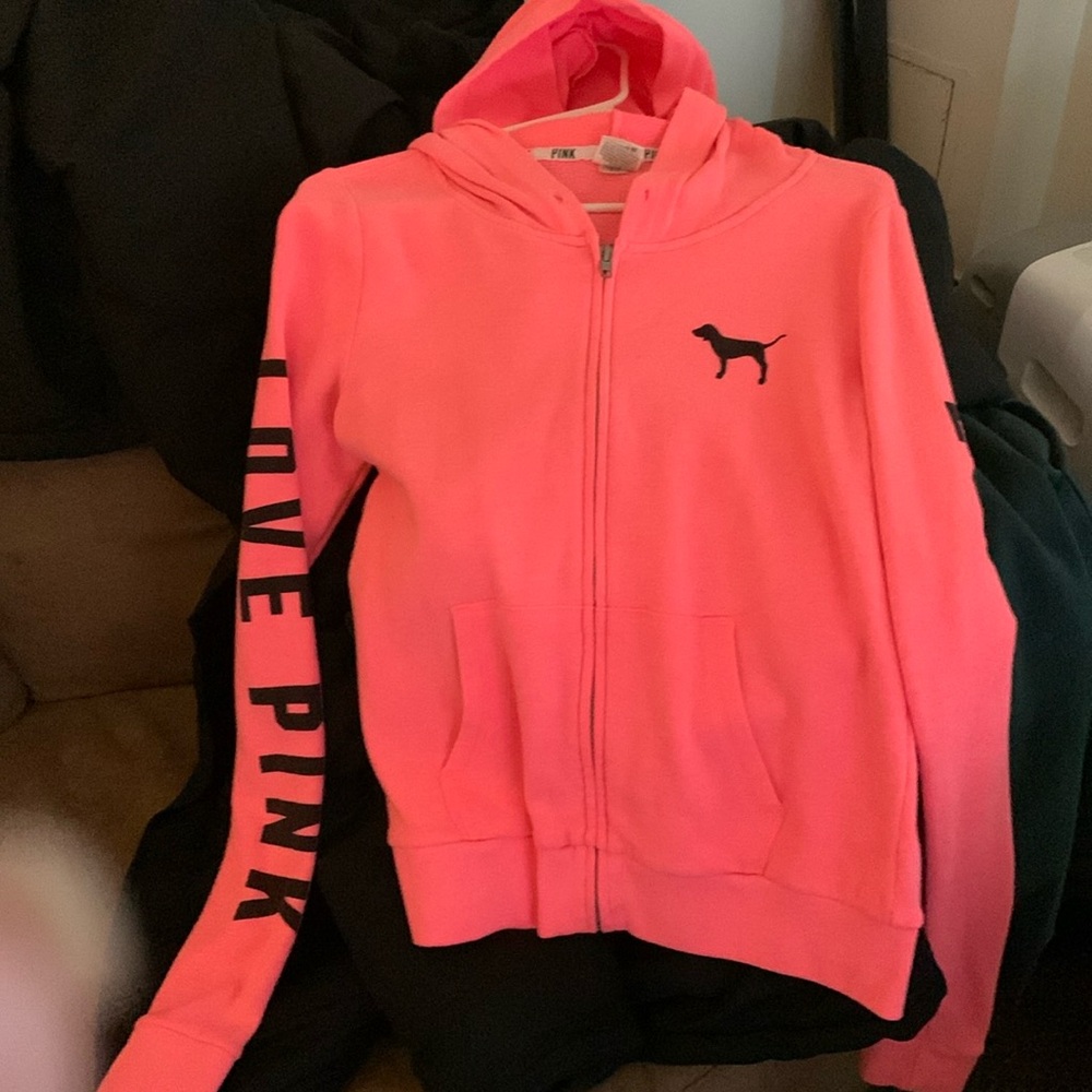 Victoria’s Secret pink zip up hoodie
